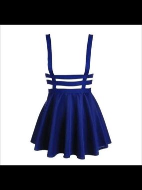 Royal Blue Strappy Skater Dress